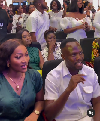 Mr and Mrs Agyeman Badu appear for the first time in public after alleged accident