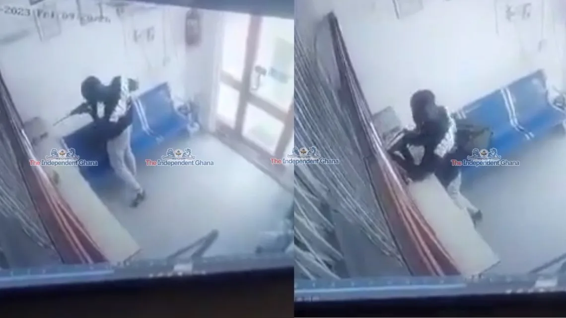 Shocking CCTV footage captures foiled robbery attempt at Global Exchange Forex Bureau in Accra