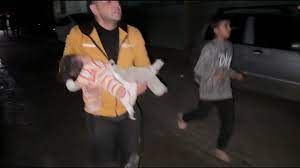 Baby girl pulled alive from Gaza rubble after Israeli air strike