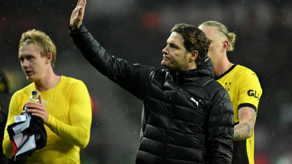 Borussia Dortmund’s coach, criticizes VAR following the draw against Leverkusen