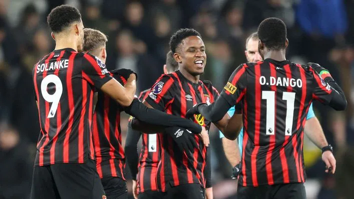Bournemouth beats Fulham at Vitality Stadium