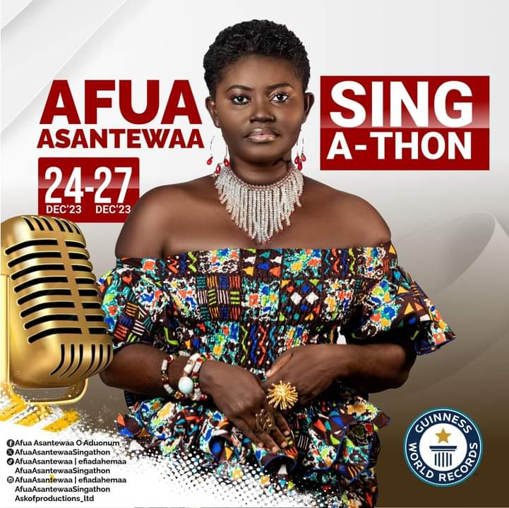 Ghanaian hoping to break Guinness World Record to hold singing marathon at Aviation Social Centre