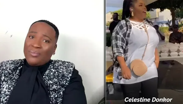 Charlie Dior criticizes Celestine Donkor for wearing leggings and shirt to an outdooring