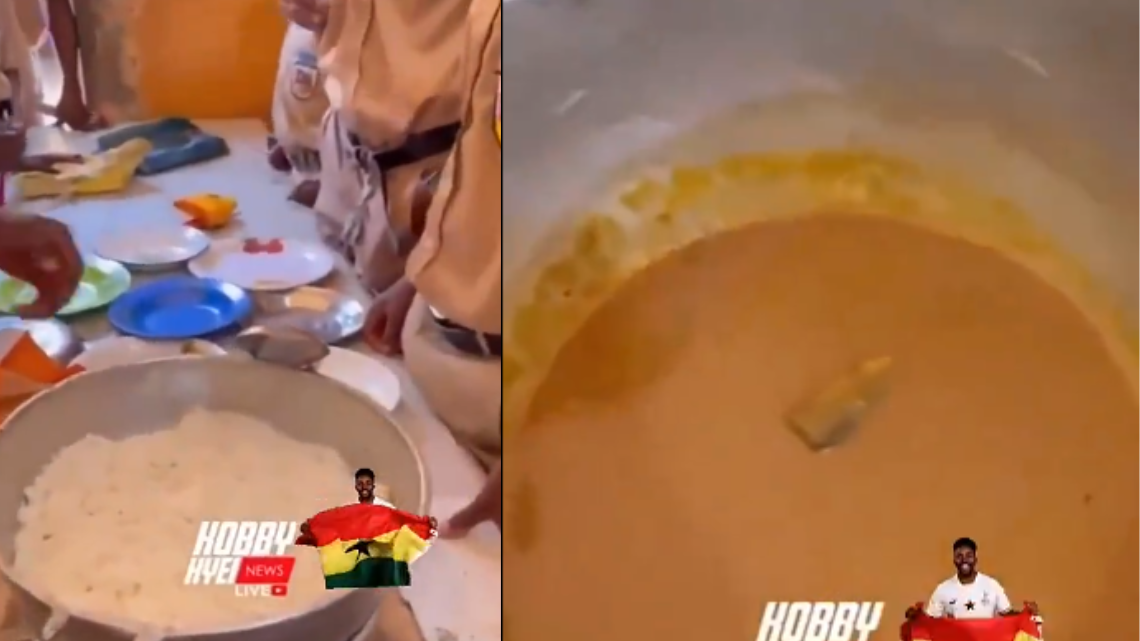 Video: How 10 students share one tiny fish under Free SHS