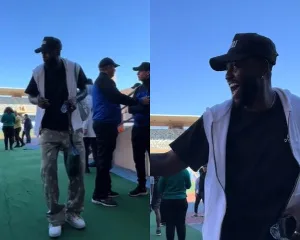 See how your favourite football legends Adebayor, Antony Baffoe, others, arrived for 2023 CAF Awards