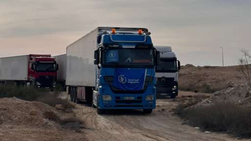 First direct aid convoy reaches Gaza from Jordan amidst humanitarian crisis