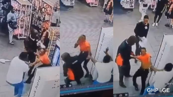Video: Man applies human waste on his face to escape arrest after stealing from a mall