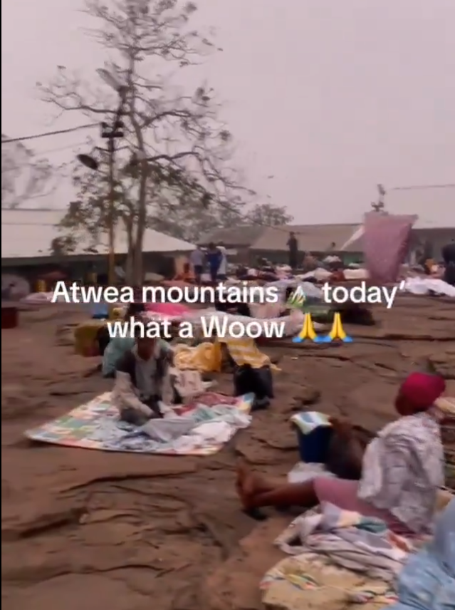 Hundreds throng Atwea mountains to fortify themselves for 2024, bid farewell to 2023