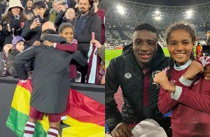 Touching! Kudus gifts jersey to young admirer in West Ham-Freiburg clash