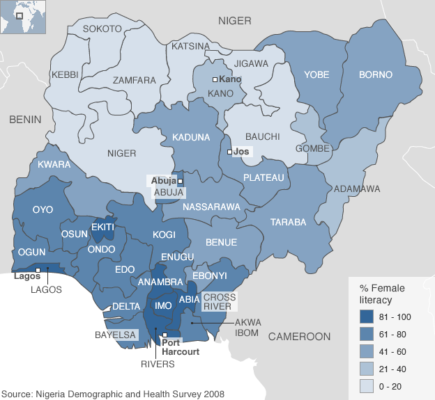 Details of Nigeria’s 10 largest state by land mass