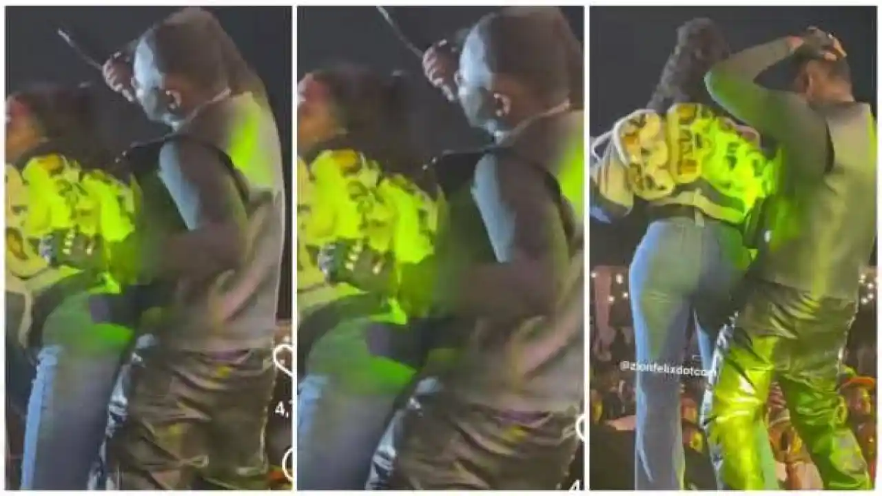 Video: Medikal grinds Efya Nocturnal on stage