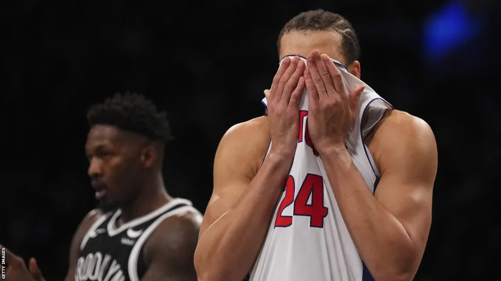Detroit Pistons tie NBA losing streak record in loss to Brooklyn Nets