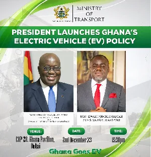 Akufo-Addo set to launch Ghana’s Electric Vehicle Policy in Dubai today