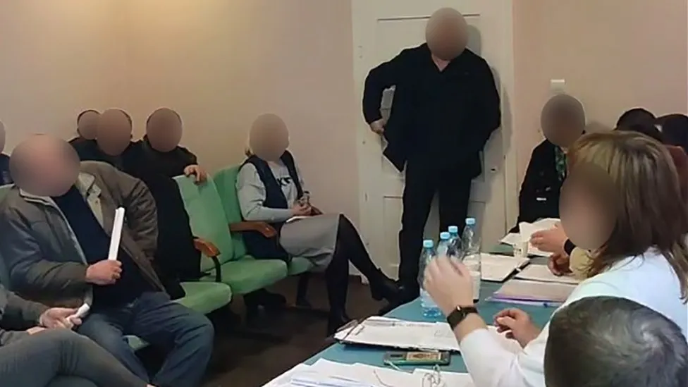 Ukrainian council member throws explosives during meeting