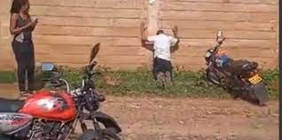 Toyota Prado diver falls to his knees in gratitude for his life after crashing into a trailer