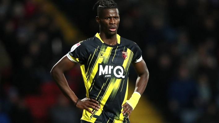 Watford end Stoke game in stalemate after Bayo red
