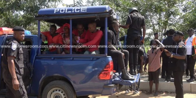 Winneba: 10 persons arrested for stoning police