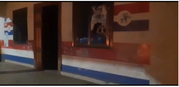 Bimbilla youth go on rampage; destroy NPP office over removal of Alhaji Zaruk’s name from vetting list