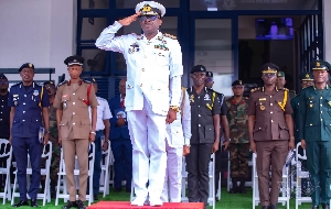 Ghana’s security forces gather to bid outgoing Chief of Defense Staff farewell