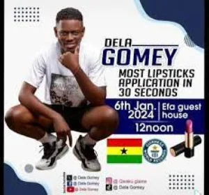 GWR: Ghanaian nurse sets new record for fastest lipstick applications