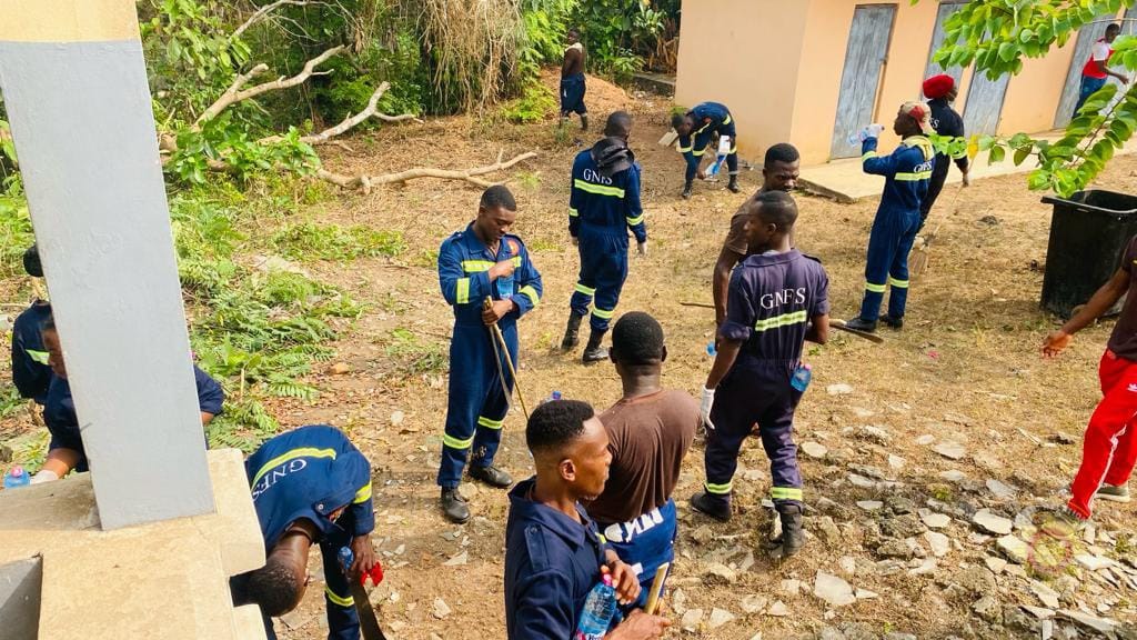 Firefighters hold clean-up exercise at Achiase Health Centre