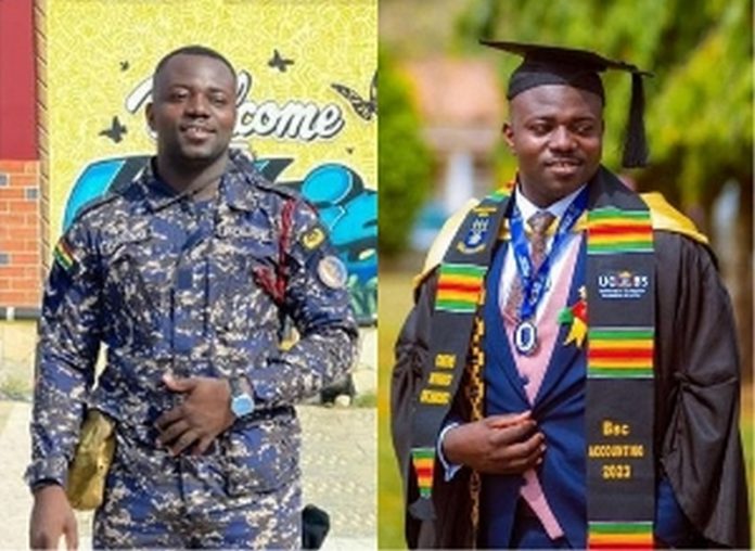 Police officer named valedictorian during UG graduation
