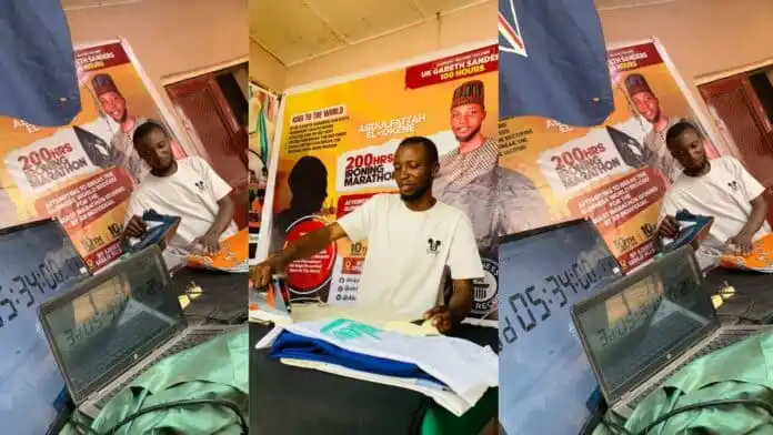 Another Nigerian embarks on a 200-hour ironing marathon; completed 80 hours already