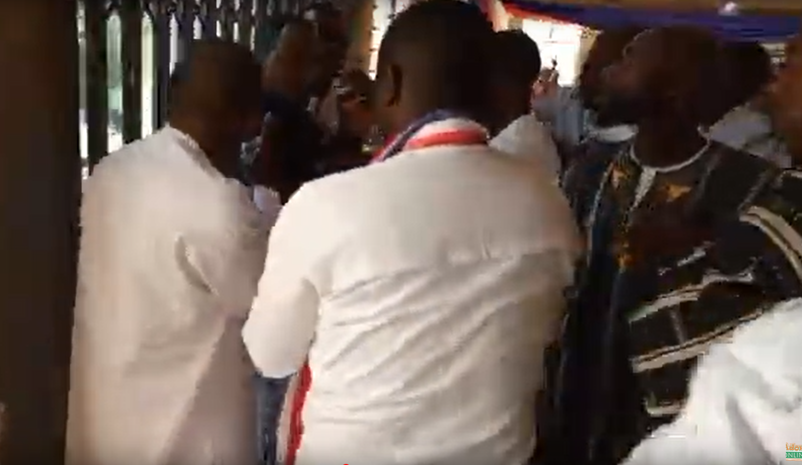 Video: NPP youth leader storms church to attack chairman