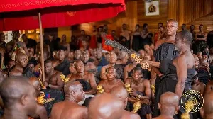 Pictures: “Nananom” gather to witness Offinsohene swears oath of allegiance to Asantehene