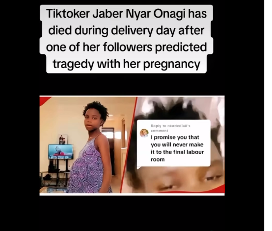 TikTok mom passes away during childbirth after curse that she’ll not make it to the labor room