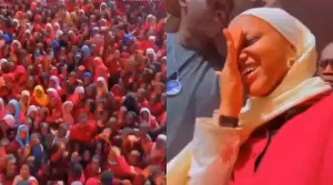 Video: Sadio Mane’s wife receives heroine’s welcome upon her arrival to school after marriage