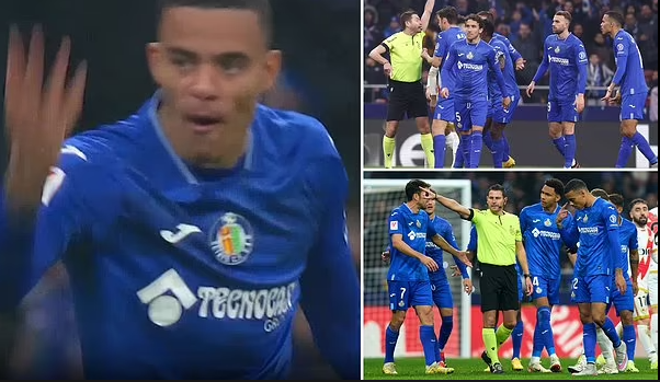 Getafe boss tells why Mason Greenwood earned a straight red in Rayo Vallecano clash