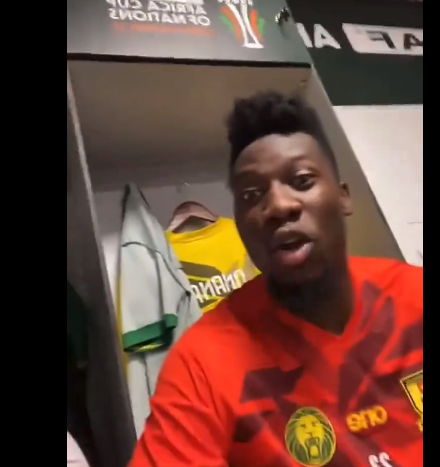 Video: See excited Onana celebrate after Cameroon’s group stage qualification
