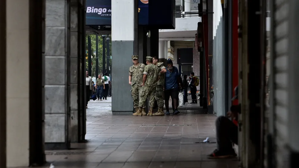 Streets deserted as violence erupts in Ecuador