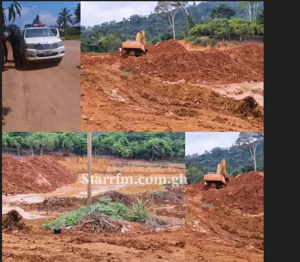 Clash erupts between police, COCOBOD Anti-Illegal Mining team in Ashanti Region