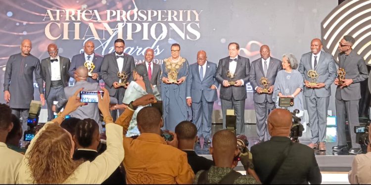 President Irfaan Ali, Mr. Eazi honored with Global African Leadership Award in Ghana