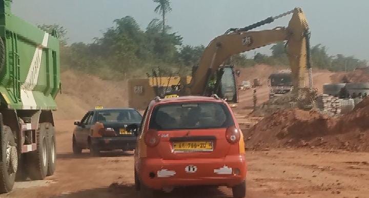 Bonwire road construction underway