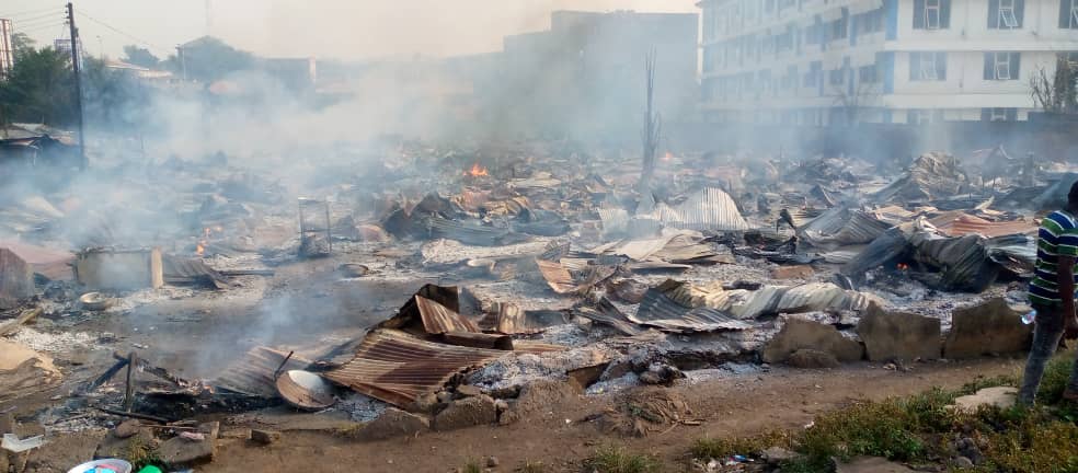 Fire razes down wooden structures at Asokwa