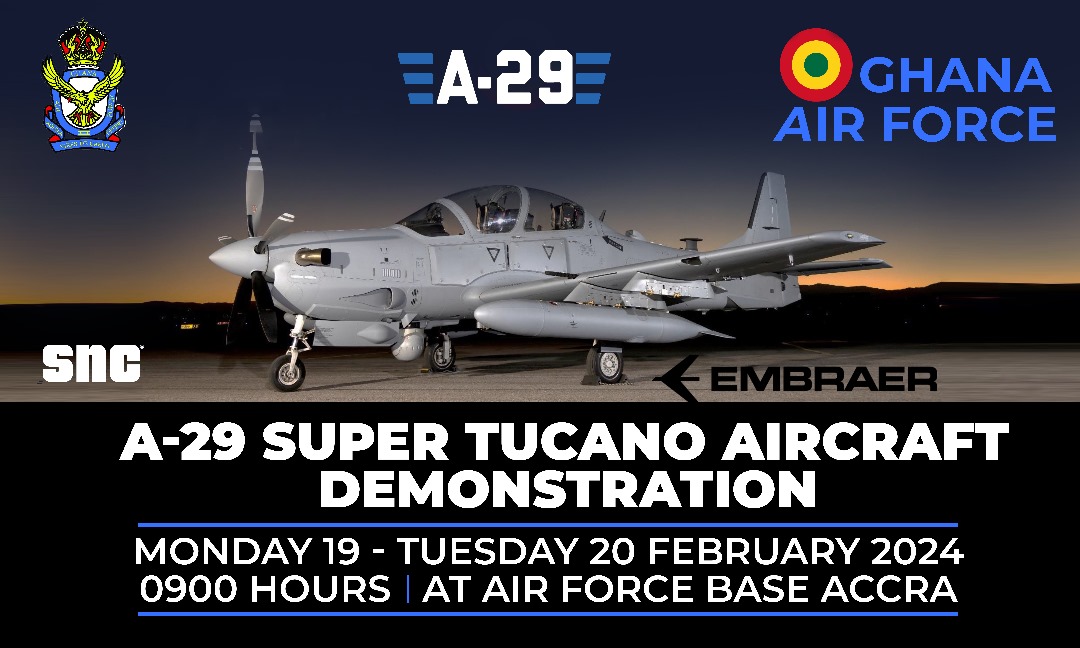 GAF’s A-29 Super Tucano static and flight demonstration begins on Feb. 19