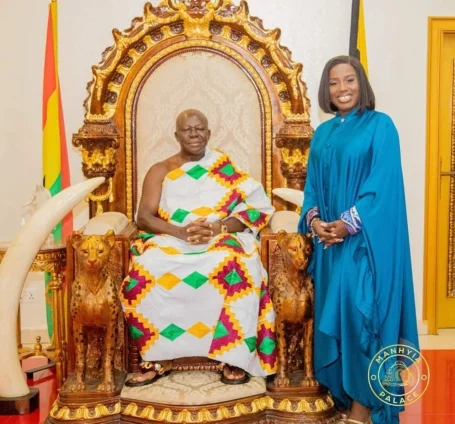 Diana Hamilton receives praises from Asantehene for contribution to music industry