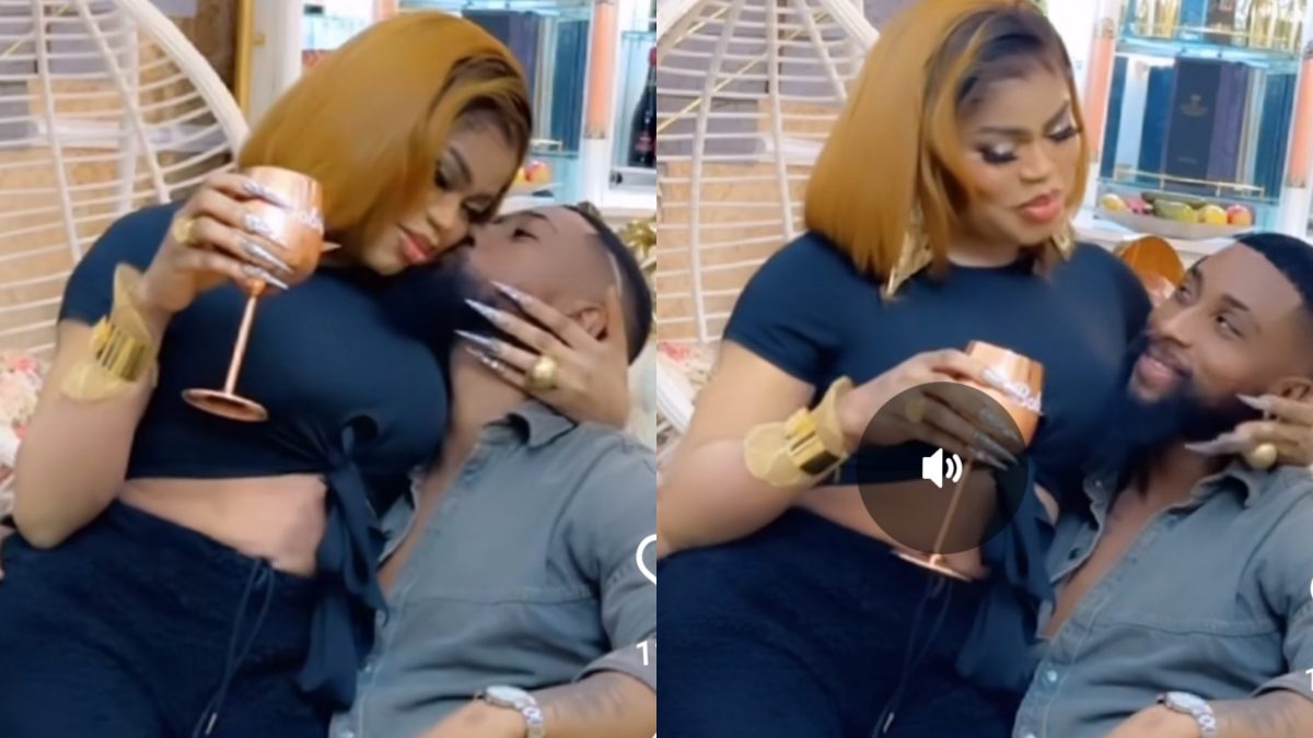 Bobrisky shares video of new found love Ade
