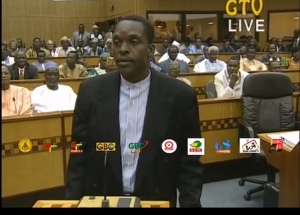 Flashback: Young Bagbin in Parliament reacting to Peter Ala Adjetey’s nomination as Speaker