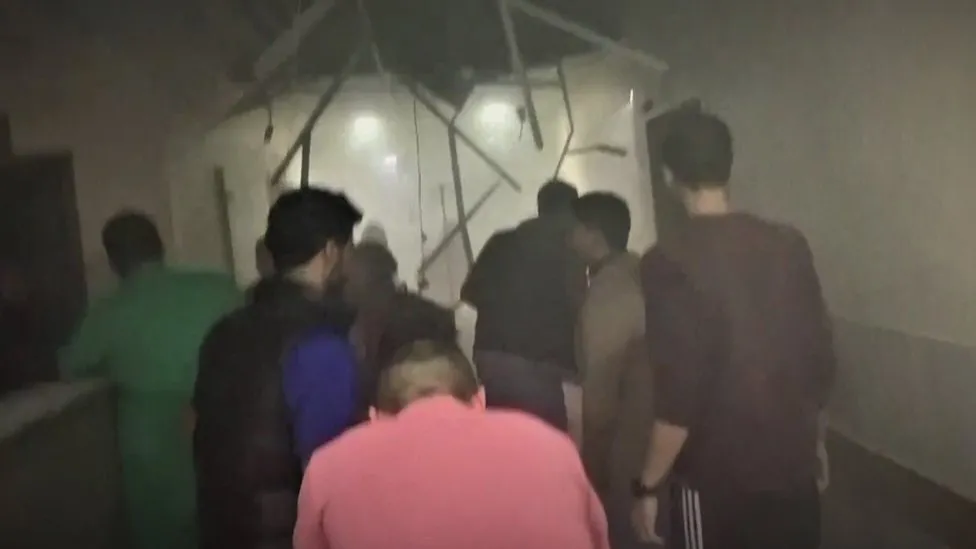 Patients at Gaza’s Nasser Hospital afraid as Israeli raid goes on