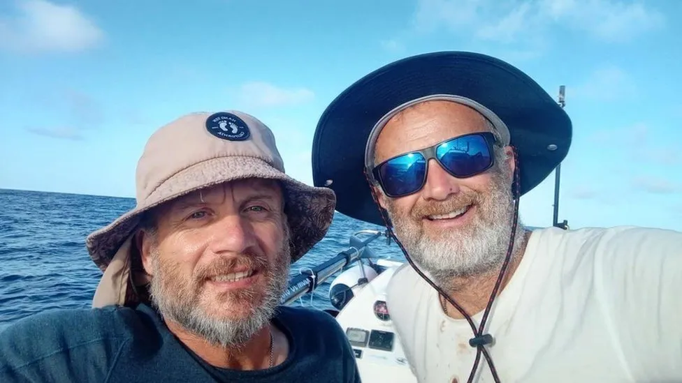Two friends from Mansfield halfway through Atlantic charity row