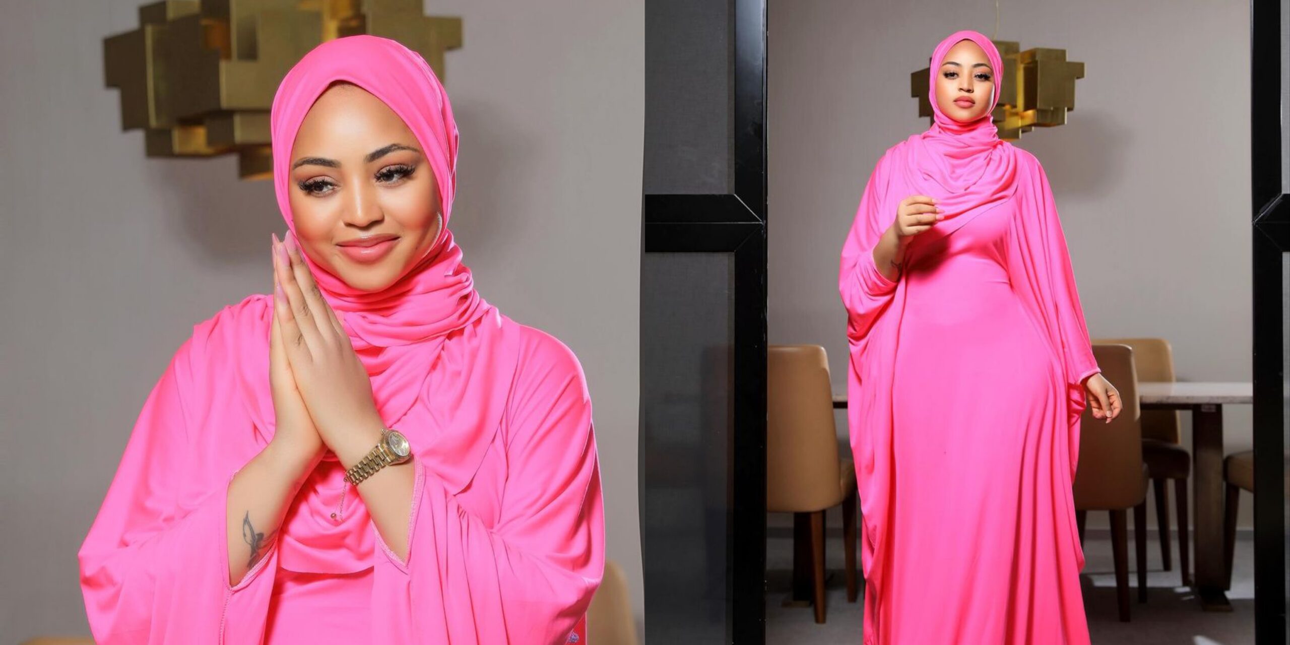 Regina Daniels’ rare appearance in Hijab causes stir on social media