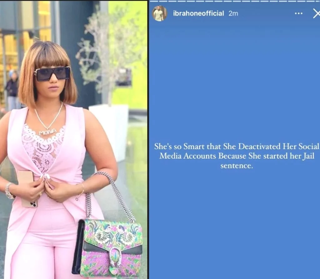 Hajia4reall’s social media accounts deactivated because she has started her jail sentence – Ibrah One alleges