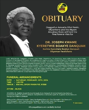 Ghanaian statesman JB Danquah honored with befitting funeral 58 years after passing 