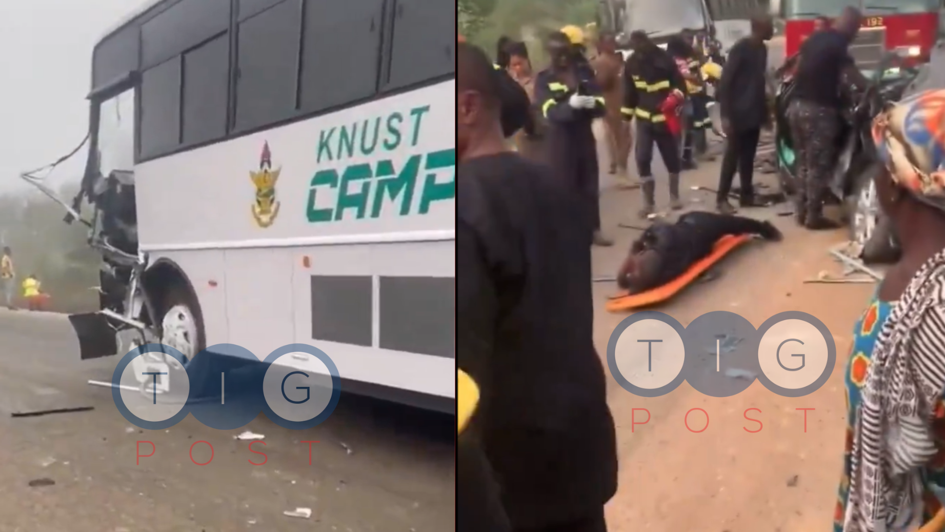 KNUST final year students involved in car crash