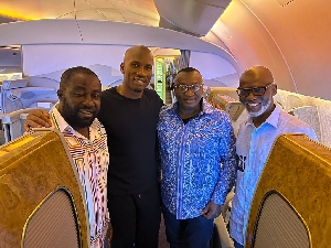 Gabby Otchere, Despite others spotted with Drogba after Ivory Coast made it to AFCON quarterfinals