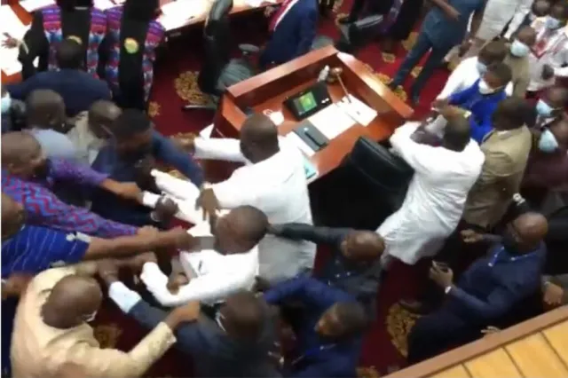 Flashback: Video of MPs fighting during passage of E-levy resurfaces after Dr Bawumia’s promise to scrap it